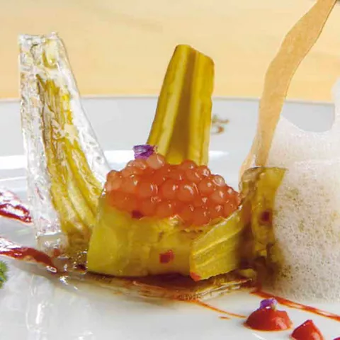 Elaboración de receta con berenjena de Almagro