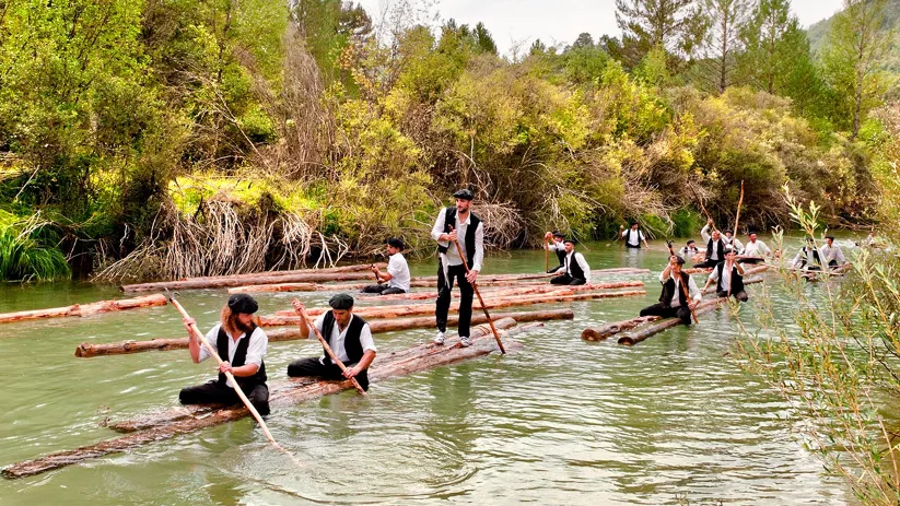 Imagen de la fiesta de los gancheros en el Alto Tajo