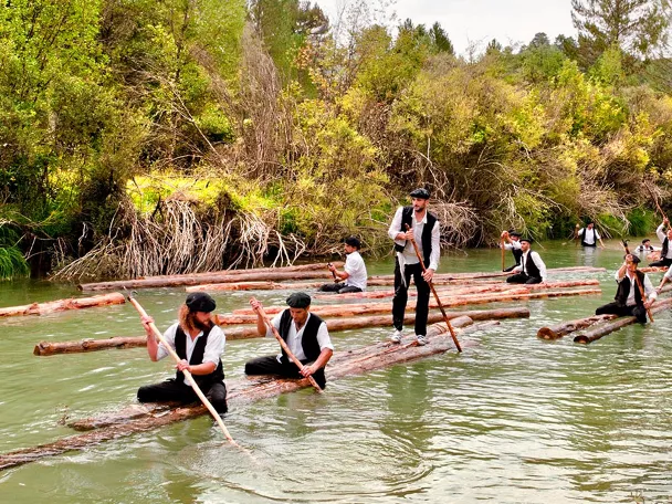 Imagen de la fiesta de los gancheros en el Alto Tajo