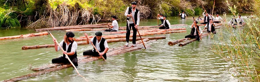Imagen de la fiesta de los gancheros en el Alto Tajo
