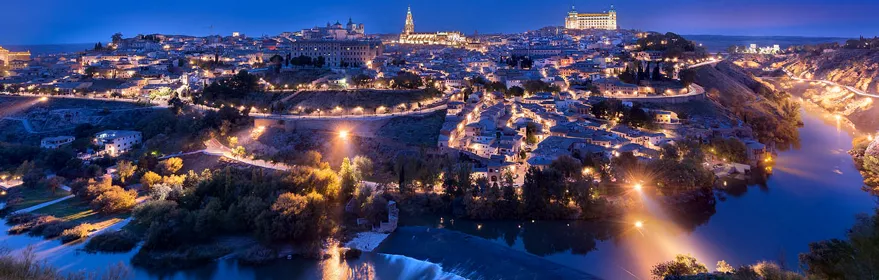 Imagen panorámica de Toledo desde el Parador Nacional