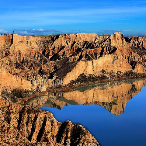 Imagen de las barrancas de Burujón donde se rodó 'El Secreto de Puenteviejo'