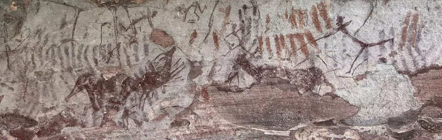 Pinturas rupestres del Abrigo del Tío Modesto en Henarejos