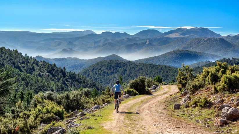 Descenso en bici desde las Fresnedas