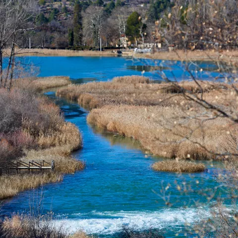 Laguna de Uña durante el invierno