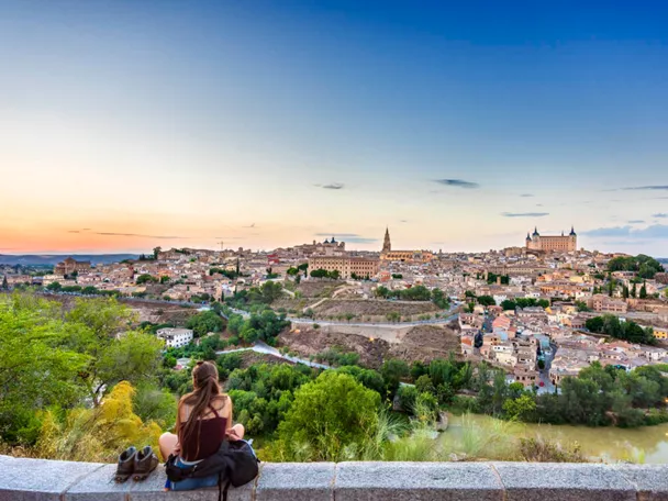 Vista de Toledo a la puesta de sol
