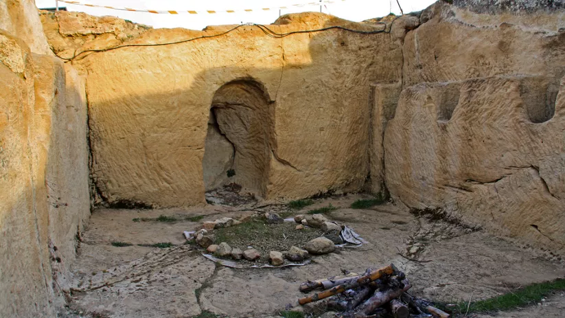 Imagen del santuario del yacimiento de La Cava