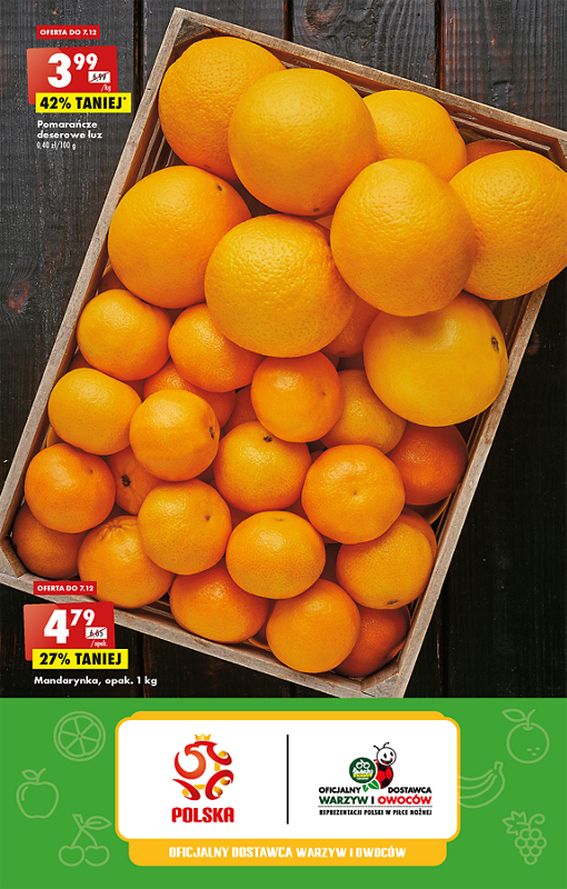 Oferta Biedronka od 5.12: pomarańcze deserowe, mandarynki