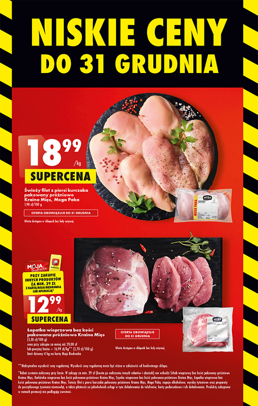 Oferta Biedronka od 5.12: filet z piersi kurczaka, łopatka wieprzowa