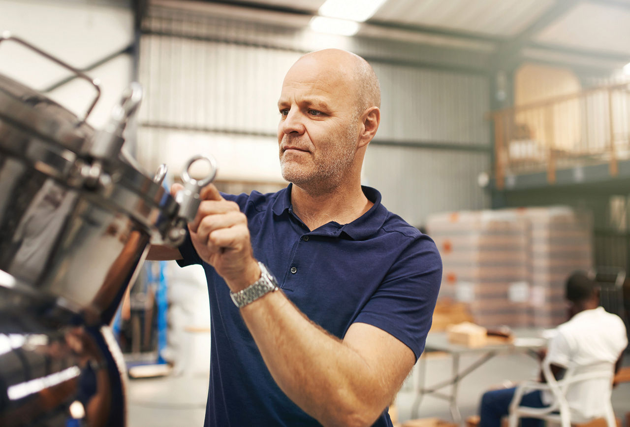 brew master brewing beer