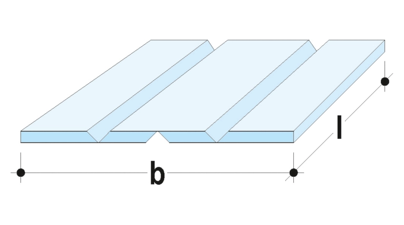 Knauf - 2 + 1 unverleimte V-Fräsungen 90° - 2+1-unverleimte V-Fräsungen 90Grad