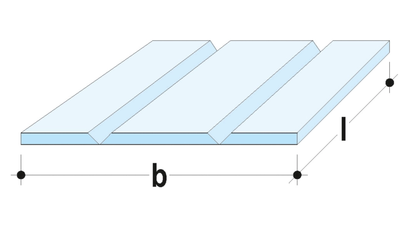 Knauf - 2 unverleimte V-Fräsungen 90° - 2-unverleimte V-Fräsungen 90°