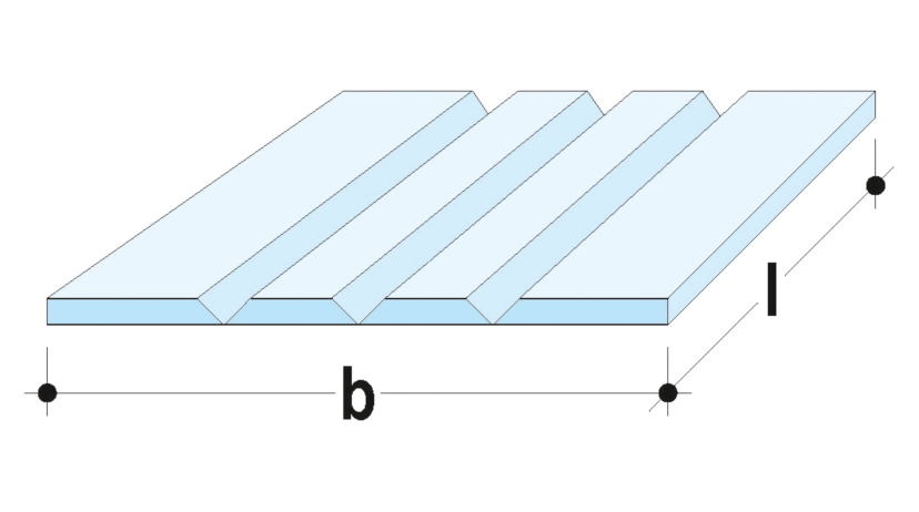 Knauf - 3 unverleimte V-Fräsungen 90° - 3-unverleimte V-Fräsungen 90Grad