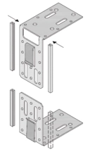 Knauf - 3454-3456 Телескопична пета за врата