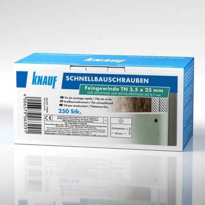 Knauf - Vis rapides (blister) - 4006379063291_Schnellbauschraube Feingewinde TN 3,5 x 25mm _250 St _Front