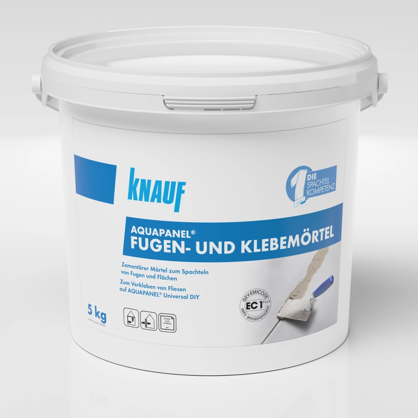 Knauf - AQUAPANEL® Fugen- und Klebemörtel - 4006379140411_AQUAPANEL Fugen- und Klebemörtel_front_5 kg