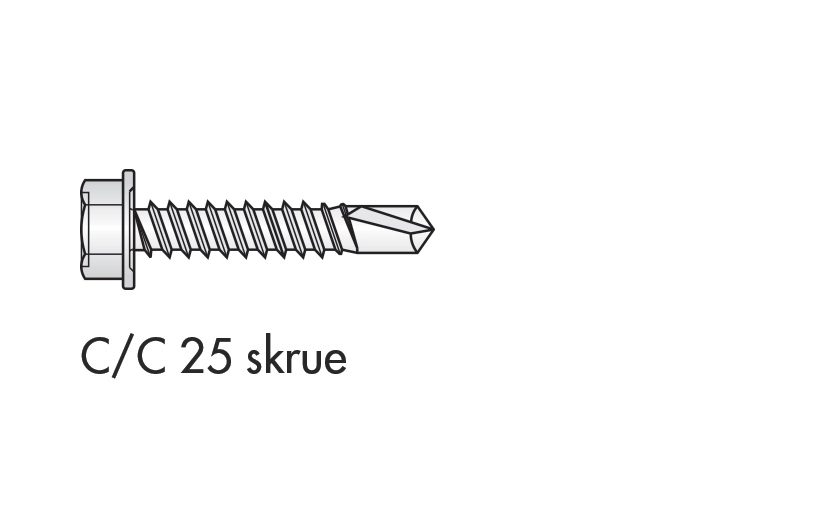 Knauf - Skruer, C/C - CC skrue