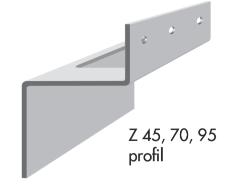 Knauf - Z-profil, 45 0,7