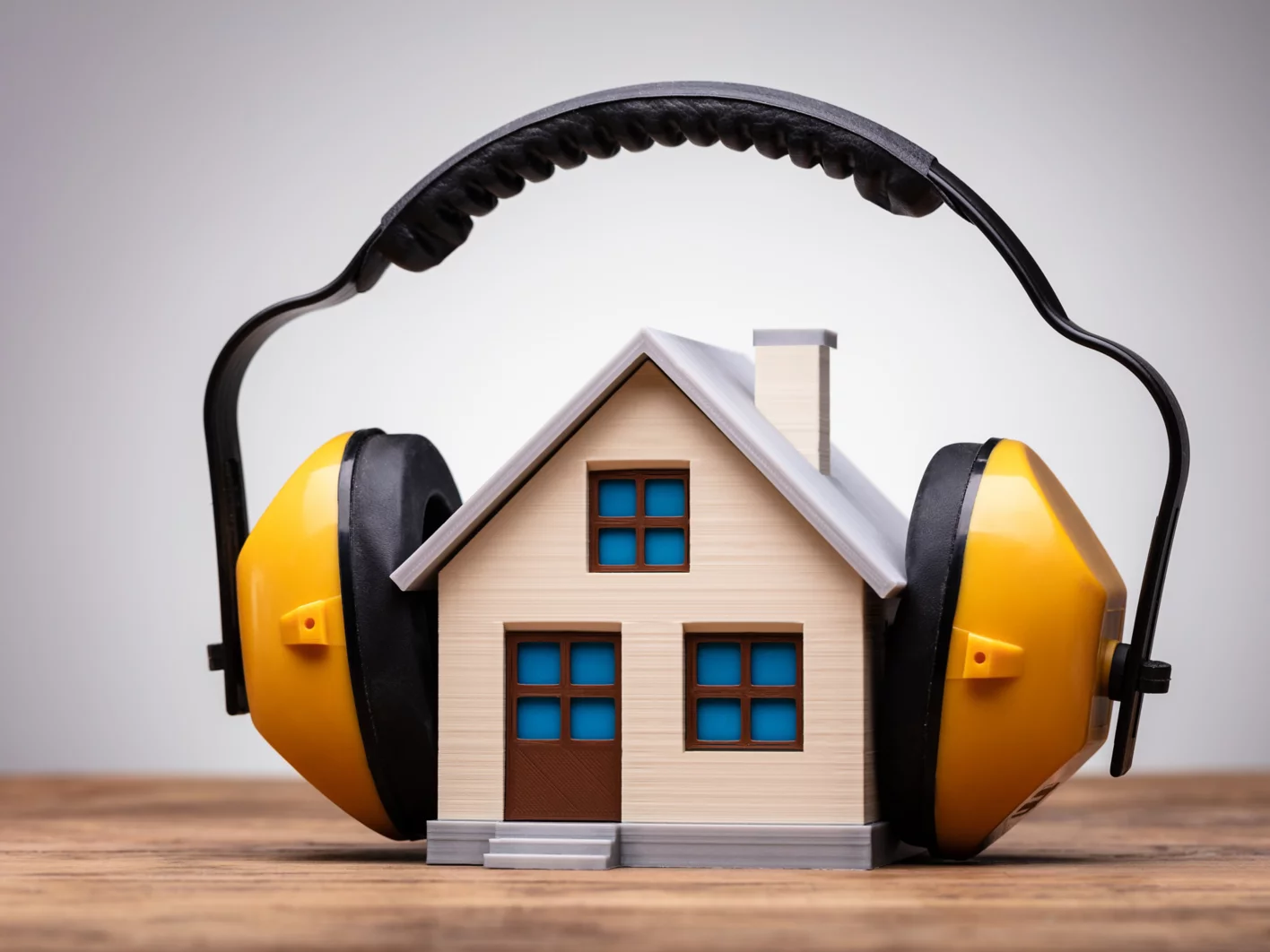 Working Protective Headphone On The House Model