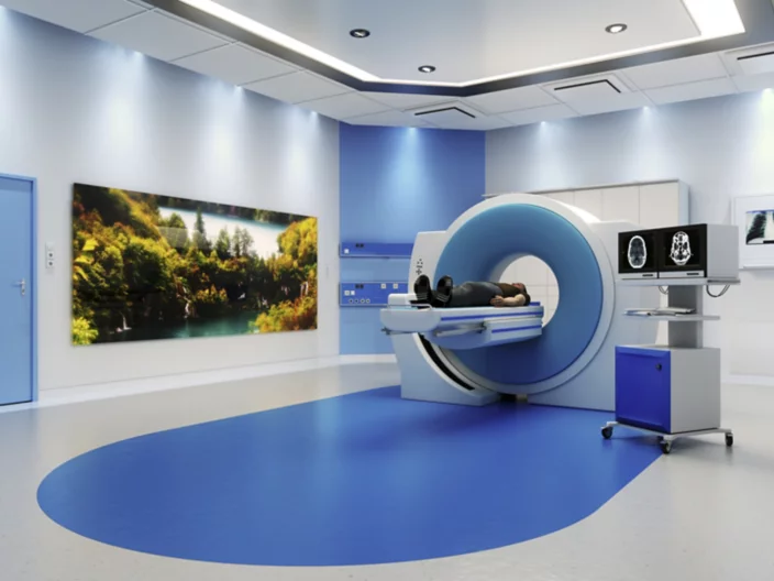 MRI Scanner Room With Patient