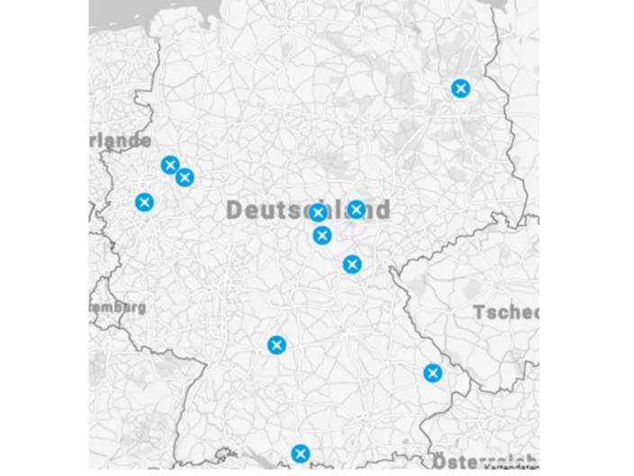 Deutschlandkarte erweitert