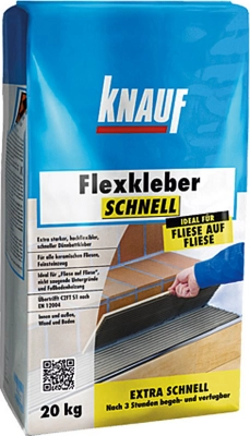 Knauf - Flexkleber schnell - 00146255 Flexkleber schnell - C2FT 20 kg