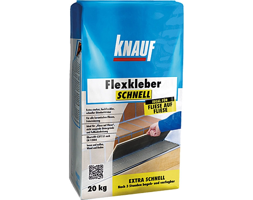 Knauf - Flexkleber schnell - 00146255 Flexkleber schnell - C2FT 20 kg