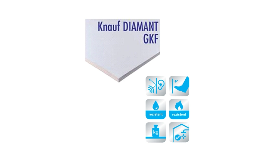 Knauf - Knauf DIAMANT (GKFI 12,5 mm) - Imagine-placa-knauf-diamant-hrak-gkf-i-125mm