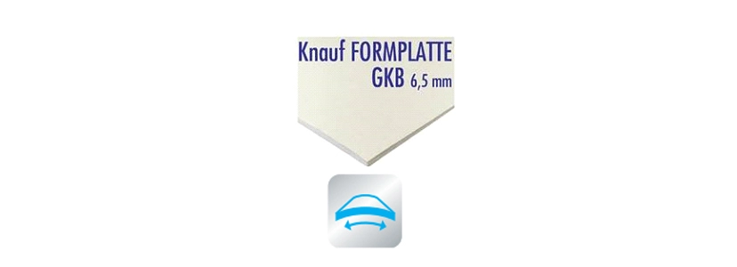 Knauf - Knauf FORMPLATTE (GKB 6.5mm) - Imagine-placa-knauf-formplatte-ak-gkb-65mm