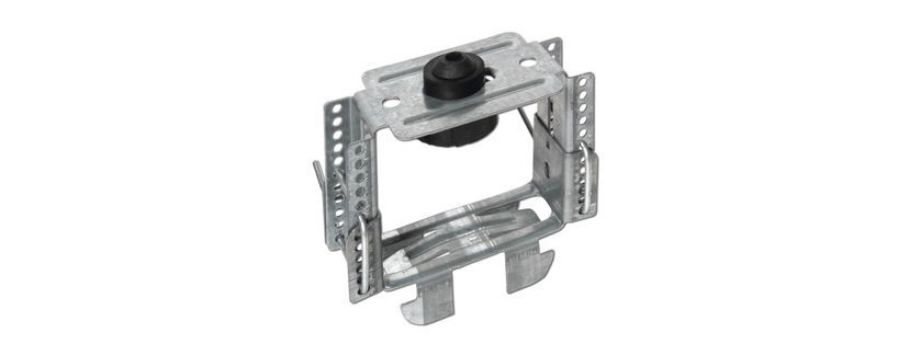 Knauf - Suspension directe acoustique prépliée réglable - Suspension directe acoustique prépliée réglable-avec clips de fixation pour CD - Instelbare akoestische gebogen direktafhanger-met CD bevestigingsclip