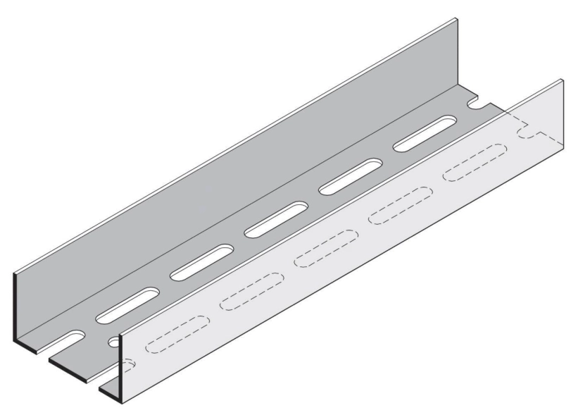 Knauf - Profiel UA 125 + 2 rijen perforaties (2 mm) - Profilé UA + 2 rangées de perforations  (2 mm) - Profiel UA + 2 rijen perforaties (2 mm)