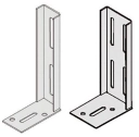 Knauf - Sabots de tête et de pied avec boulon pour profilés UA - Schoen aansluit- hoekset met moerbout voor UA profielen