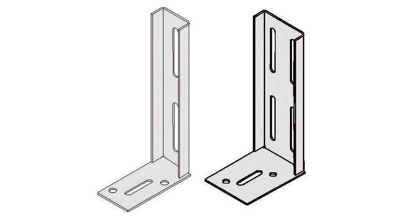 Knauf - Schoen aansluit- hoekset met moerbout voor UA profielen - Sabots de tête et de pied avec boulon pour profilés UA - Schoen aansluit- hoekset met moerbout voor UA profielen