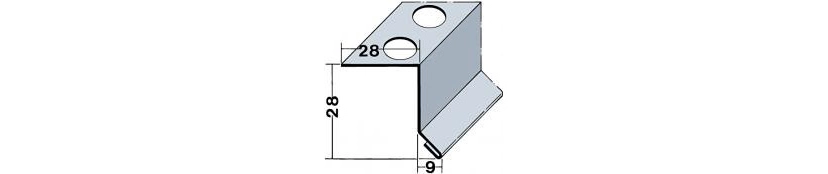 Knauf - AQUAPANEL® Profilé de dilatation coulissant - partie inf. - AQUAPANEL® Profilé de dilatation coulissant-partie inf. - AQUAPANEL® Glijdend dilatatieprofiel-onderste deel