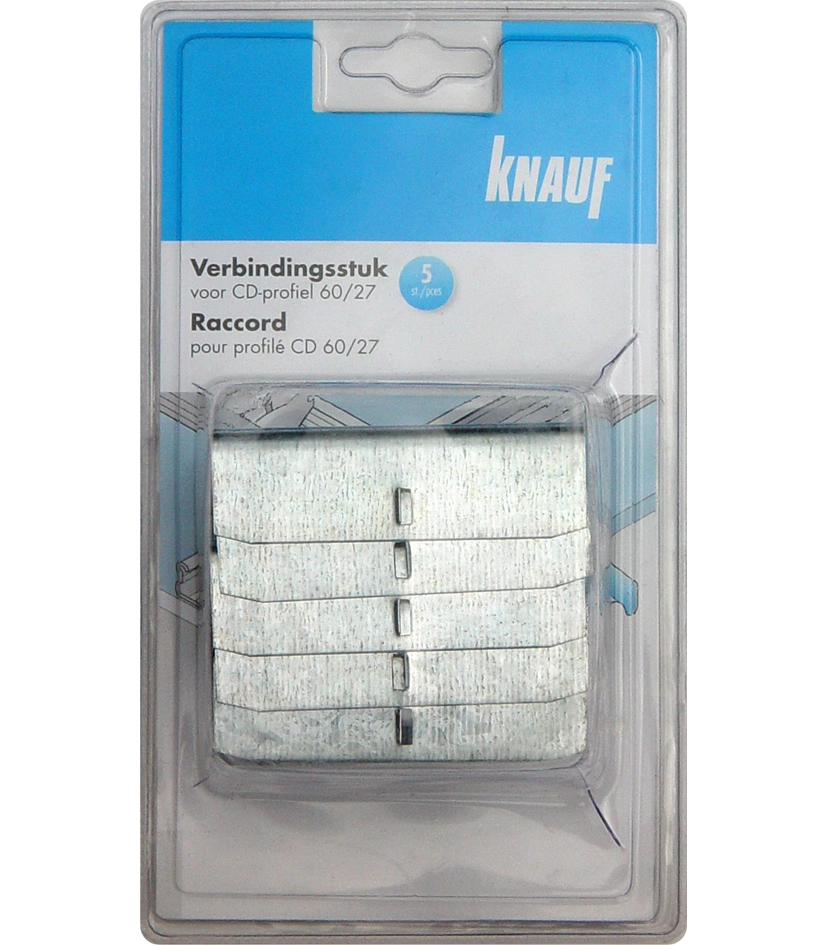 Knauf - Verbindingsstuk voor CD-Profiel 60/27 (blister) - Raccord pour profilé CD 60/27 (blister) - Verbindingsstuk voor CD-Profiel 60/27 (blister)