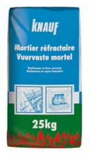 Knauf - Mortier réfractaire - Vuurvaste mortel