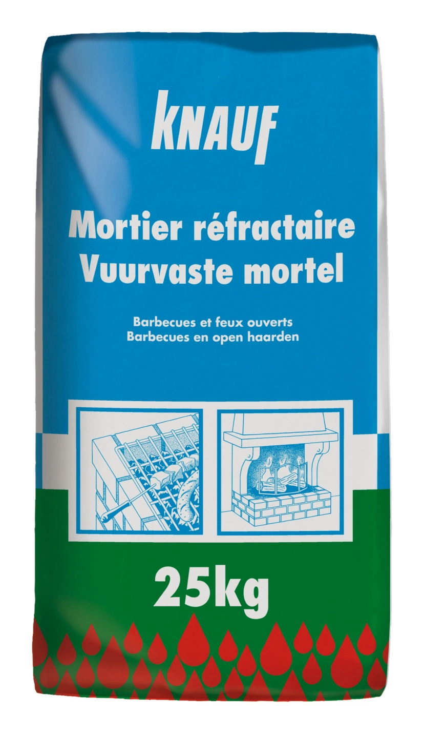 Knauf - Mortier réfractaire - Mortier réfractaire - Vuurvaste mortel