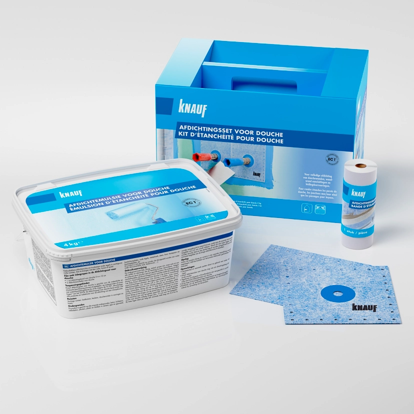 Knauf - Kit d'étanchéité pour douche - Kit d'étanchéité pour douche - Afdichtingset voor douche