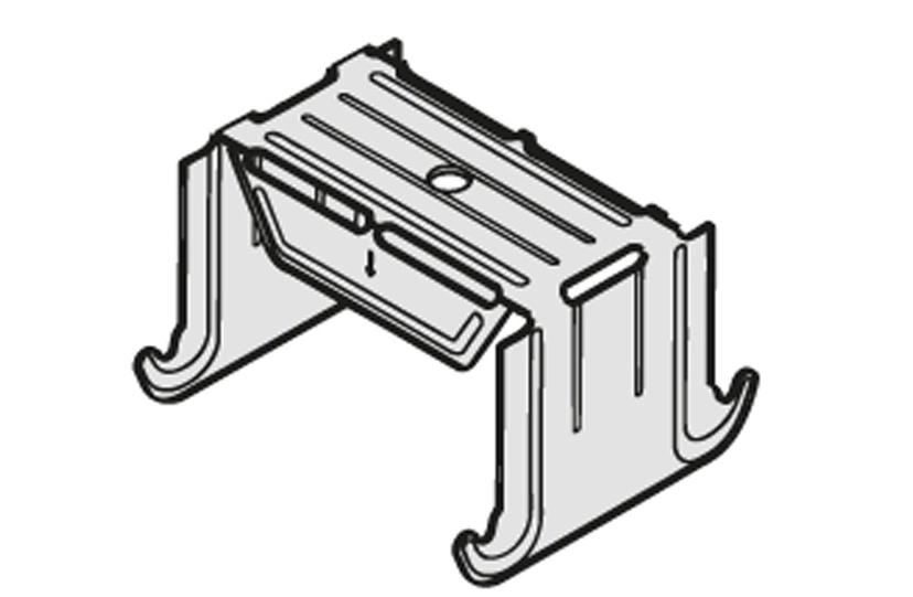 Knauf - Kruisverbinder gebogen voor CD 60/27 - Raccord en croix plié pour CD 60/27 - Kruisverbinder gebogen voor CD 60/27