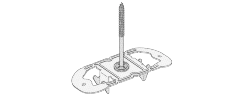 Knauf - Clip de montage pour CD 60/27 avec vis - Clip de montage pour CD 60/27 avec vis - Montageclip voor CD 60/27 met schroeven