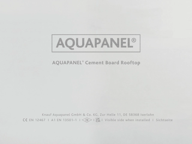 Knauf - AQUAPANEL® Cement Board Rooftop 12.5