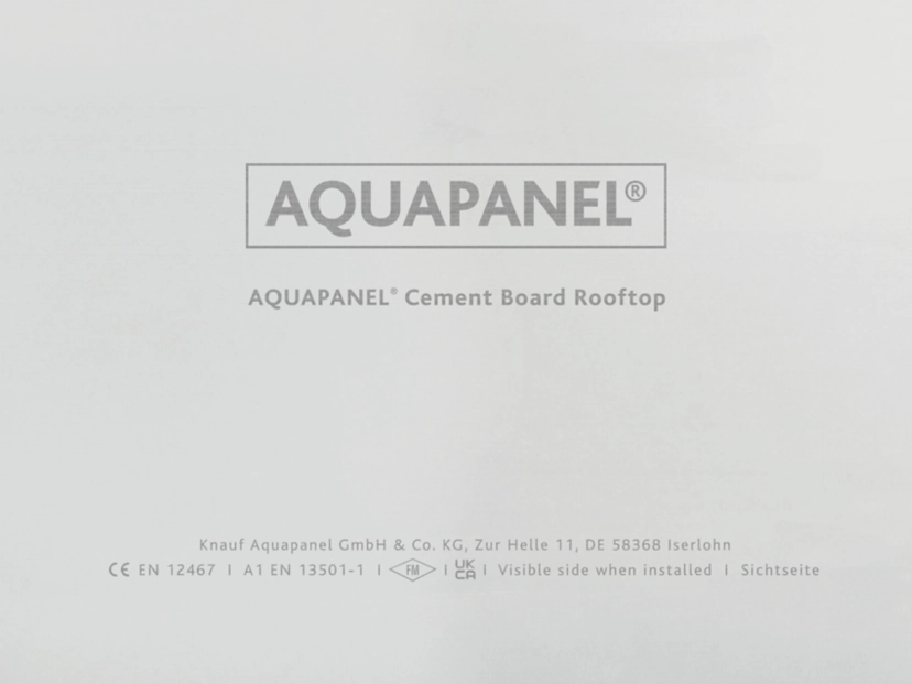 Knauf - AQUAPANEL® Cement Board Rooftop 12.5 - Aquapanel_Rooftop