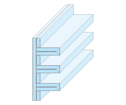 Knauf - Lamellenprofil 3 Schenkel - Lamellenprofil Ausführung-3