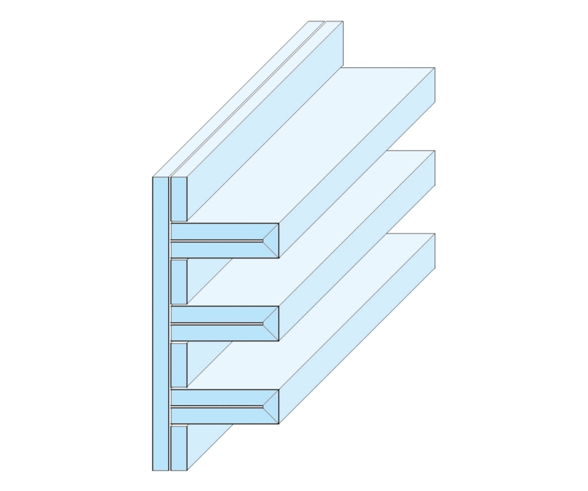 Knauf - Lamellenprofil 3 Schenkel - Lamellenprofil Ausführung-3