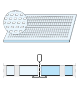 Knauf - Plaza Micro S15/S24 12,5 - Lochung Micro Plaza-A