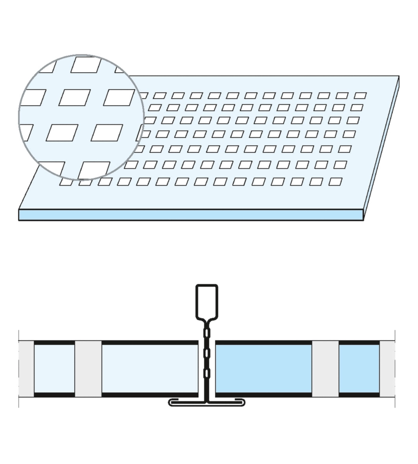 Knauf - Plaza Quadril S15/S24 9,5 - Lochung Quadril Plaza-A