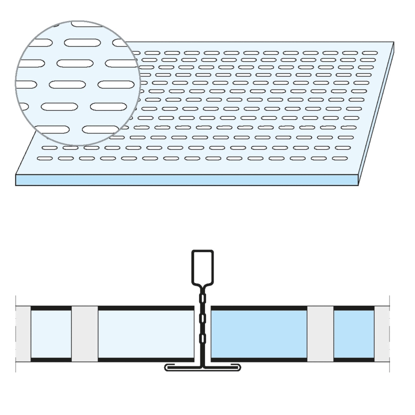 Knauf - Plaza Tangent S15/S24 12,5 - Lochung Tangent Plaza A