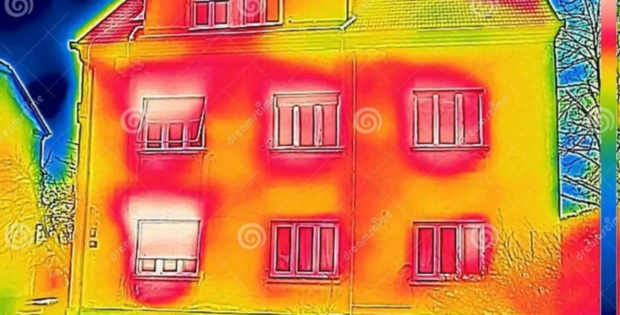 Overheating on the façades