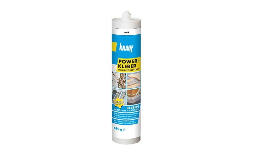 Knauf - Power-Kleber - 00200374 Visoko učinkovita kombinacija montažnog lijepila i brtvila 480 ml