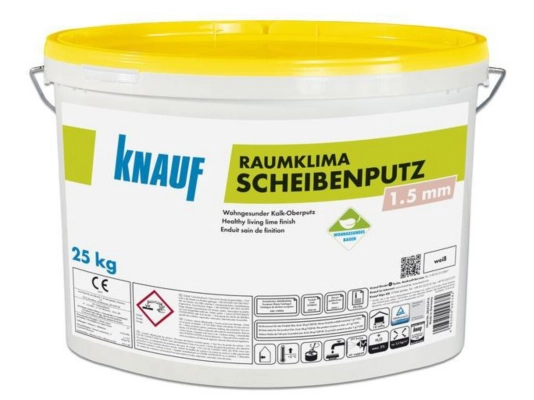 Knauf - Raumklima Scheibenputz 1,5 mm - Raumklima Scheibenputz 1,5 mm 25 kg